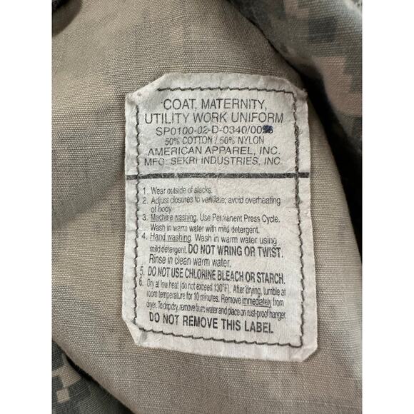 US Digital Camo Work Utility Uniform Coat Women 14 Maternity Hunting Adjustable - Picture 2 of 8